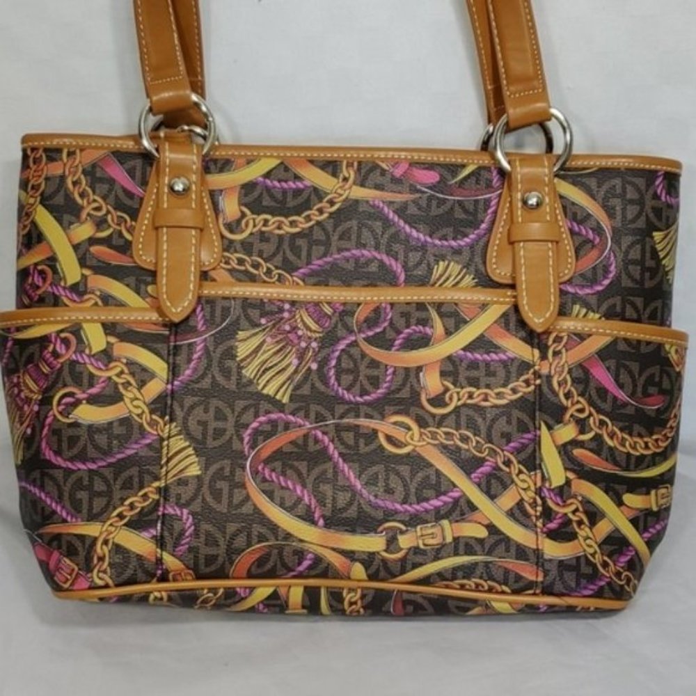 Giani Bernini Block Signature Chain Shoulder Bag
